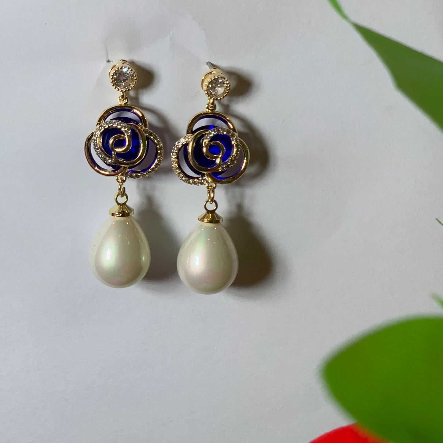 Imported Pearl Earrings Stud Natural (High Quality)