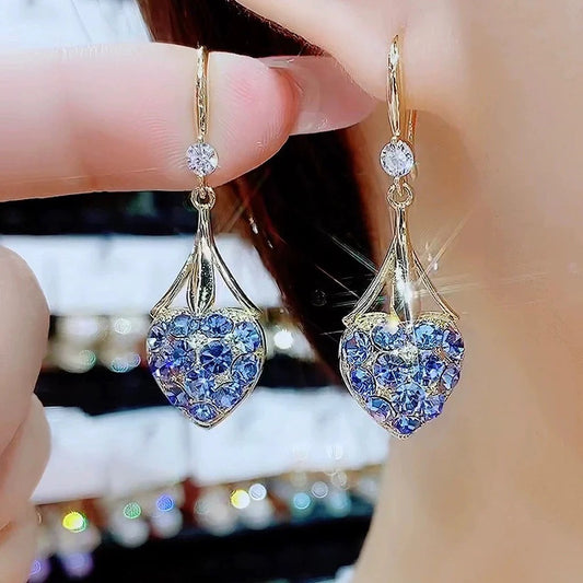 Drop Love Earrings for Teen Girls Minimalist Piercing Studs