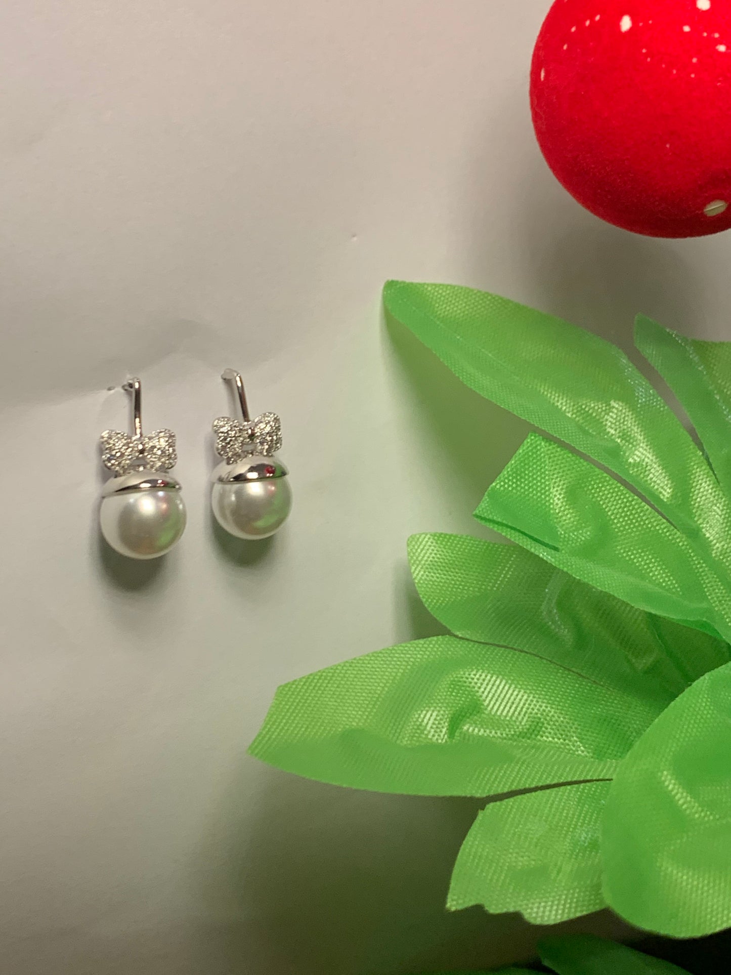 Ribbon Bow Stud Earrings for Women